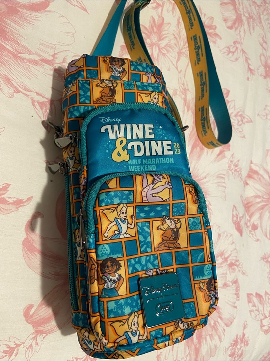 Disney Handbags - Disney Teal and Orange Wine & Dine Character Sling Bag